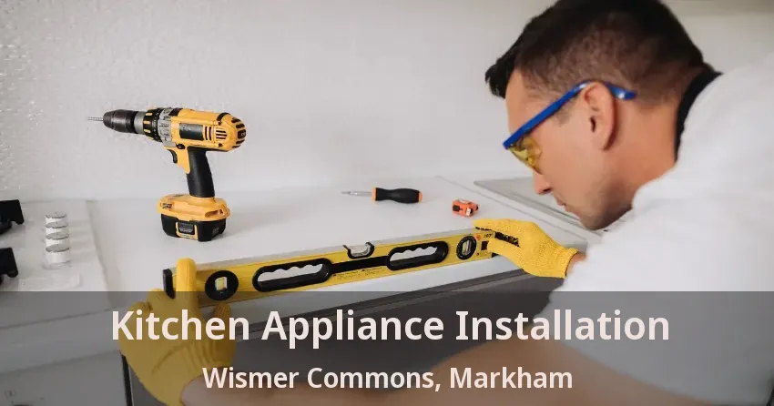 Kitchen Appliance Installation Wismer Commons, Markham - ON