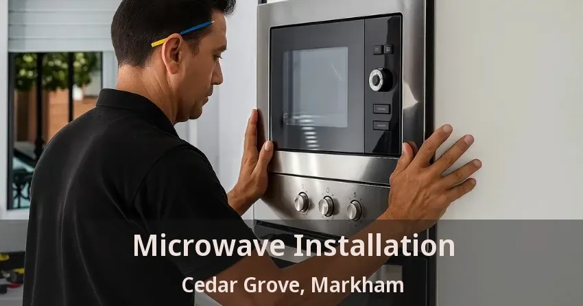 Microwave Installation Cedar Grove, Markham - ON